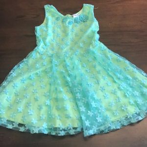 Girls green dress